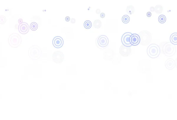 Světlá Růžová Modrý Vektor Pozadí Bublinami Ilustrace Množinou Zářících Barevných — Stockový vektor