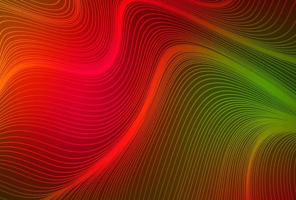 Dark Green Red Vector Background Straight Lines Blurred Decorative Design — Stock Vector