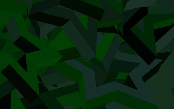 Fond Vectoriel Vert Foncé Avec Triangles Illustration Abstraite Moderne Avec — Image vectorielle