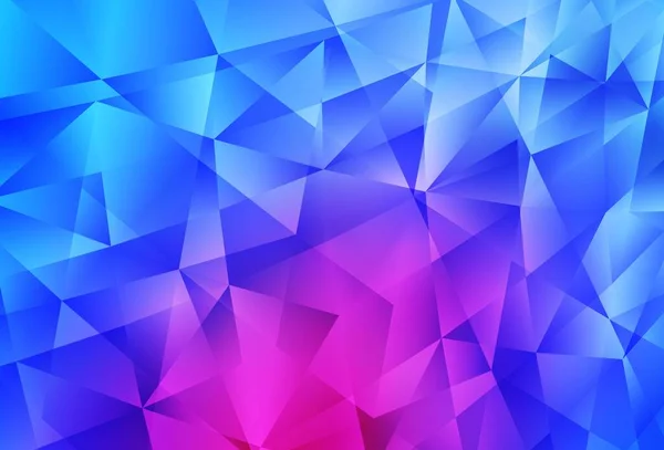 Rose Pâle Texture Triangulaire Gradient Vectoriel Bleu Illustration Géométrique Créative — Image vectorielle