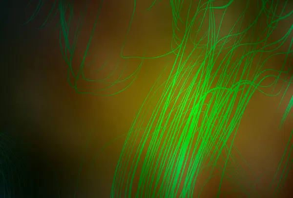Dunkelgrüner Gelber Vektor Verschwommenes Muster Eine Elegante Helle Illustration Mit — Stockvektor