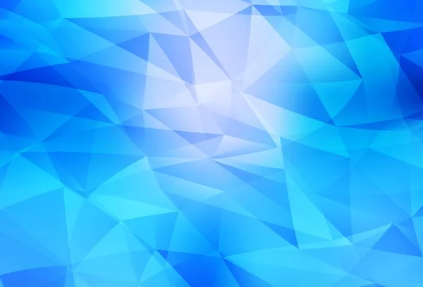 Padrão Poligonal Vetorial Blue Claro Ilustração Abstrata Poligonal Com Gradiente —  Vetores de Stock