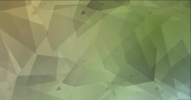 4K açık yeşil, kırmızı çokgen soyut animasyon.