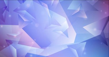 4K açık mavi, kırmızı çokgen video görüntüsü.