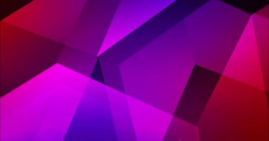 4K döngü koyu mavi, kırmızı renkli altıgenli animasyon.