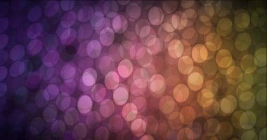 4K koyu pembe, sarı renkli disklerle döngü.