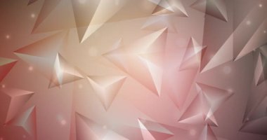 4K döngüsü koyu kırmızı, sarı çokgen video örneği.