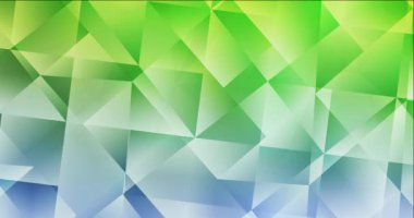 4K açık pembe, çokgen şekilli yeşil video.