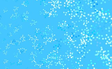 Yapay zeka konseptiyle hafif BLUE vektör dokusu. Parlak renkli bir illüstrasyon ve yapay zekanın gerçek yapısı. Zeka ve yenilik reklamları için şablon.