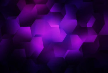 Açık Mor, altıgenli pembe vektör arkaplan. Bulanık arkaplanda renkli altıgenler. Reklamınız için bir kalıp, kitapçıklar.