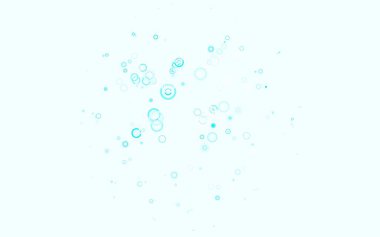 Lekeli hafif Mavili vektör arkaplanı. Renkli su damlaları olan modern soyut çizimler. İş ilanınız için tasarım.