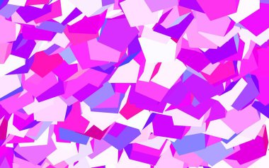 Açık mavi, altıgen şeklinde kırmızı vektör şablonu. Altıgen tarzda ışıldayan soyut çizimler. İniş sayfaları için desen.