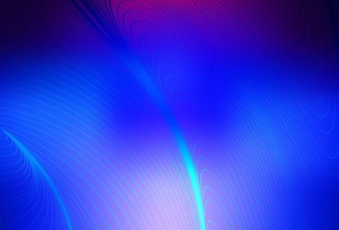 Koyu pembe, bükülmüş çizgileri olan mavi vektör deseni. Değişken çizgileri olan renkli soyut çizimler. Marka kitabı için şık bir desen.