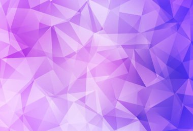 Açık mor vektör soyut çokgen desen. Çokgen şekilli bir örnek. Arkaplanlarınız için desenli desen.