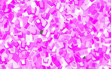 Altıgen biçiminde açık pembe vektör şablonu. Bulanık arkaplanda renkli altıgenler. Reklamınız için bir kalıp, kitapçıklar.