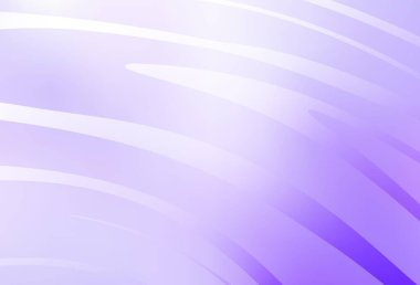 Eğri çizgileri olan açık mor vektör arkaplan. Soyut ve gradyan renkte renkli çizimler. Tasarımınız için desen.