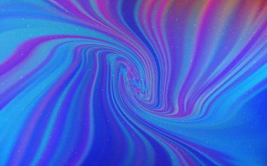 Açık mavi, Samanyolu yıldızlı kırmızı vektör dokusu. Bulanık dekoratif tasarım galaksi yıldızlarıyla basit bir stilde. İş ilanınız için akıllı tasarım.