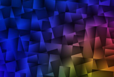 Koyu mavi, sarı vektör çokgen soyut arkaplan. Yarım ton şeklinde, üçgenli yaratıcı illüstrasyon. İşiniz için en iyi üçgen tasarım.