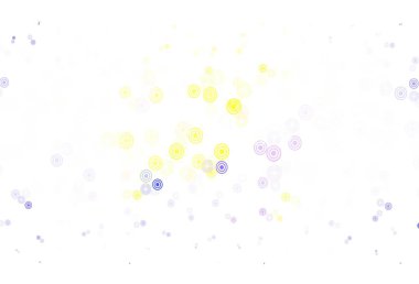 Açık mavi, daire şekilli kırmızı vektör düzeni. Soyut arka planda bulanık kabarcıklar ve renkli gradyan. İş ilanınız için tasarım.