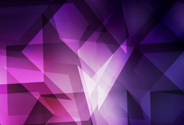 Koyu pembe vektör soyut çokgen şablon. Gradyanı olan zarif parlak çokgen çizimi. Arkaplanlarınız için desenli desen.