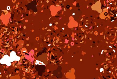 Rastgele şekilli açık kırmızı vektör deseni. Rastgele şekillerle soyut tarzda dekoratif tasarım. Kartvizitiniz için modern tasarım.