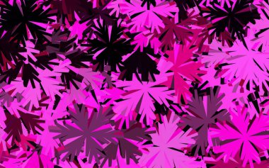 Çiçekli koyu pembe vektör deseni. Renkli, soyut karalama çiçekleri olan bir resim. Web sitesi yöneticileri ve tasarımları için desen.