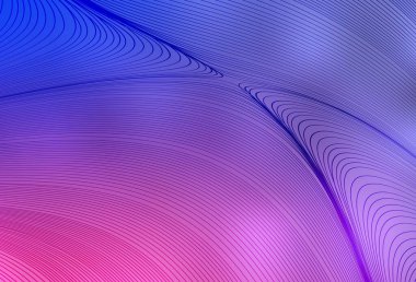 Açık Mor, eğri çizgileri olan pembe vektör arkaplan. Renkli çizgileri ve şekilleri olan bir örnek. Cep telefonu ekranları için arkaplan.