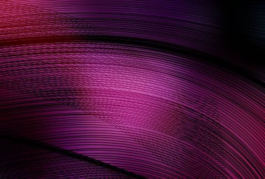 Koyu mor, pembe çizgili vektör arkaplan. Renkli çizgileri ve şekilleri olan bir örnek. Reklamınız için yepyeni tasarım..