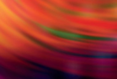 Koyu turuncu vektör parlak şablonu bulanıklaştırdı. Soyut ve gradyan renkte renkli çizimler. İşiniz için yeni tasarım.