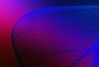 Koyu mavi, kırmızı vektör modern zarif arka plan. Soyut renkli gradyan çizimi. Web siteniz için bulanık tasarım.