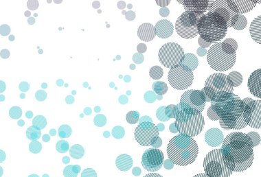 Açık Pembe, noktalı mavi vektör arkaplanı. Doğa tarzında renkli baloncuklu soyut illüstrasyon. Marka kitabınız için yeni şablon.