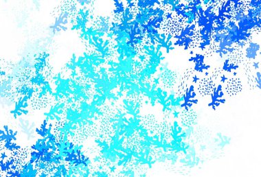 Rastgele biçimli açık mavi vektör deseni. Renkli rastgele şekillerle modern soyut illüstrasyon. Kartvizitiniz için modern tasarım.