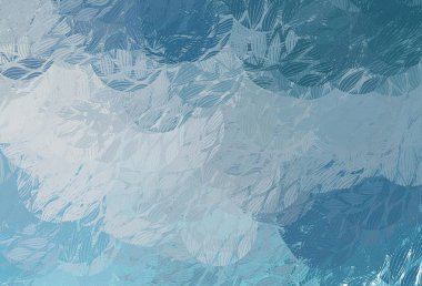 Memphis şekilli hafif MLUE vektör arkaplanı. Renkli rastgele şekillerle modern soyut illüstrasyon. Bir cep telefonu için arka plan.