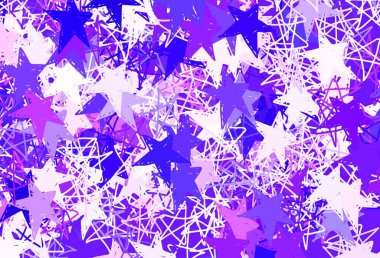 Açık Kırmızı, gökyüzü yıldızlı sarı vektör şablonu. Bulanık dekoratif dizayn yıldızlı basit bir stilde. Astroloji web siteleri için desen.