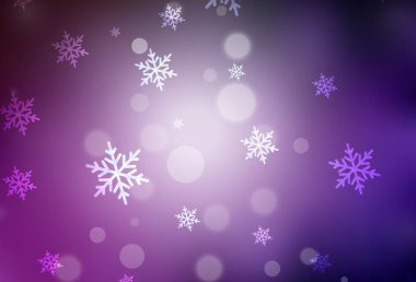 Noel tarzında koyu pembe vektör deseni. Noel özellikleriyle basit bir gradyan çizimi. Kitapçıklar, eğitim broşürleri.