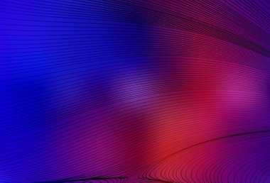 Lacivert, eğri çizgileri olan kırmızı vektör arkaplanı. Değişken çizgileri olan renkli soyut çizimler. Reklamınız için yepyeni tasarım..