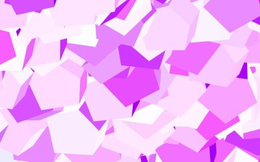 Renkli altıgenli açık mor vektör deseni. Altıgenli soyut bir tasarım. İş ilanınız için tasarım.