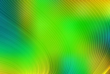 Açık yeşil, tekrarlanan çubuklu sarı vektör şablonu. Keskin çizgili parlak renkli çizimler. Reklamınız, posteriniz, afişiniz için en iyi tasarım.