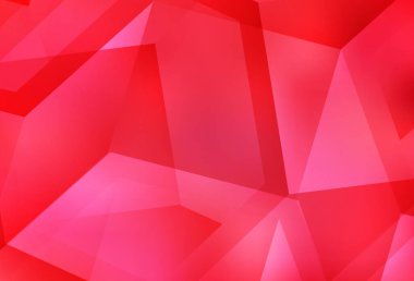 Altıgen şeklinde açık kırmızı vektör şablonu. Altıgenli soyut bir tasarım. İş ilanınız için tasarım.