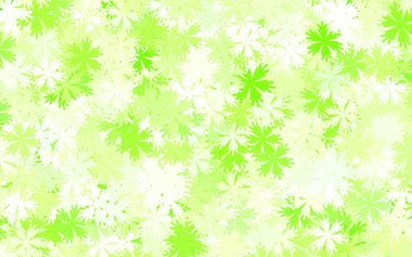 Açık yeşil vektör çiçekli doğal sanat eseri. Beyaz arka planda eskiz karalama çiçekleri. Web ve broşürler için elle boyanmış tasarım.