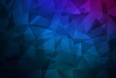 Koyu pembe, mavi vektör çokgen arka plan. Origami stilinde gradyan ile yaratıcı geometrik illüstrasyon. Web siteniz için yeni bir doku.