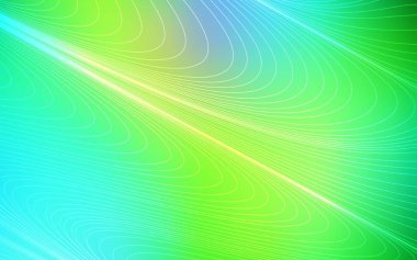 Açık mavi, parlak çizgili yeşil vektör arkaplan. Bulanık dekoratif tasarım basit bir şekilde çizgilerle. Reklamlar, posterler, afişler için desen.