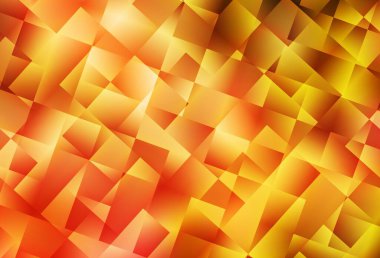 Açık Turuncu vektör arkaplanı çokgen biçiminde. Soyut arkaplanda dikdörtgenler ve renkli gradyanlar. Web siteleri için şablon kullanılabilir.