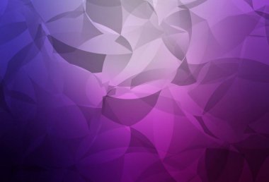 Açık Mor, pembe vektör düşük polimerli doku. Yarım ton şeklinde, üçgenli yaratıcı illüstrasyon. Pankartın için tamamen yeni bir şablon.