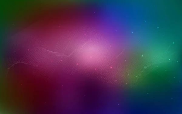 Темний Багатобарвний Векторний Фон Точками Розмиті Бульбашки Абстрактному Тлі Барвистим — стоковий вектор