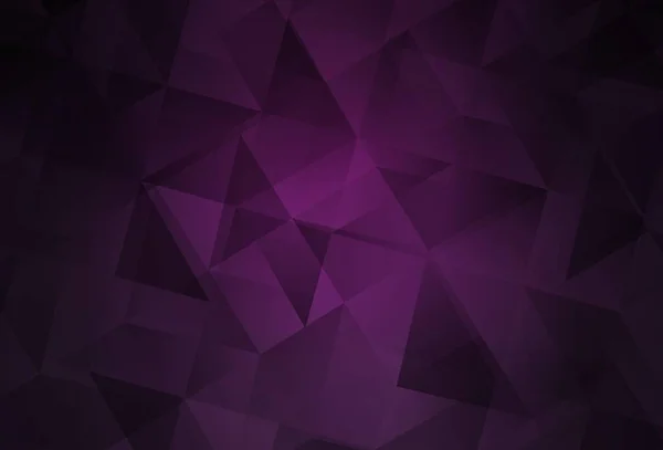 Dark Pink Vector Polygon Abstract Background Inglês Ilustração Geométrica Estilo — Vetor de Stock