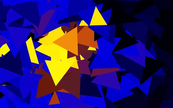 Темно Синий Красный Вектор Искушают Кристаллами Треугольниками Треугольники Абстрактном Фоне — стоковый вектор