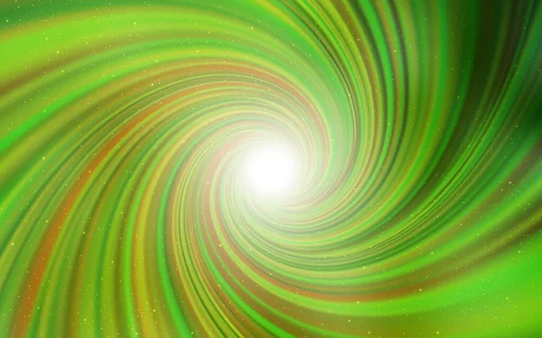 Ανοιχτό Πράσινο Κίτρινο Διανυσματικό Υπόβαθρο Αστρονομικά Αστέρια Λαμπερή Έγχρωμη Απεικόνιση — Διανυσματικό Αρχείο