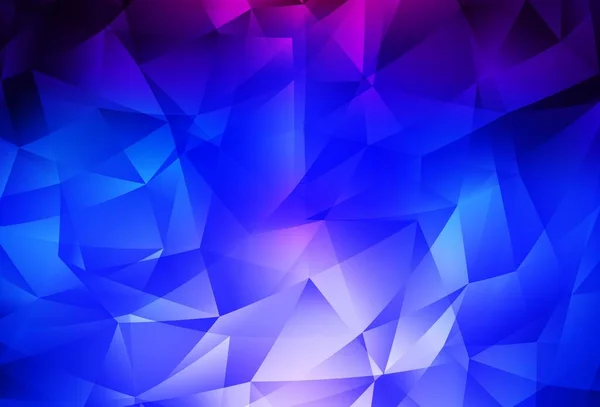 Dark Pink Fondo Abstracto Polígono Vector Azul Una Ilustración Color — Vector de stock