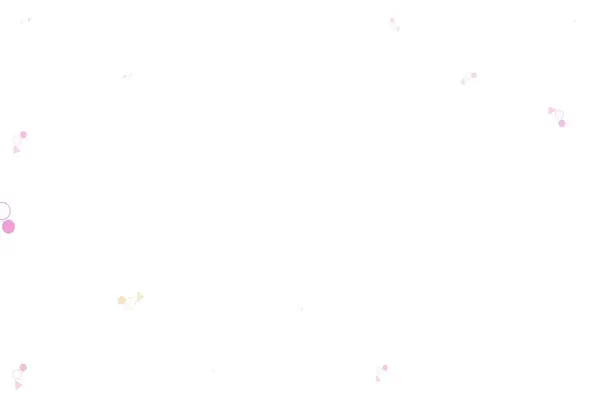 Hellviolettes Rosafarbenes Vektormuster Polygonalen Stil Mit Kreisen Illustration Mit Bunten — Stockvektor